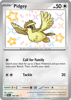 Pidgey Normal - Paldean Fates