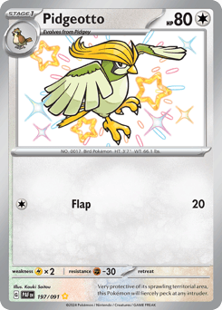 Pidgeotto Normal - Paldean Fates