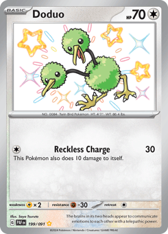 Doduo Normal - Paldean Fates