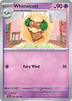 Whimsicott Normal - Paldean Fates