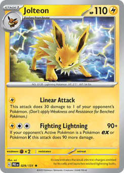 Jolteon Normal - Prismatic Evolutions