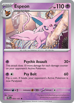 Espeon Normal - Prismatic Evolutions