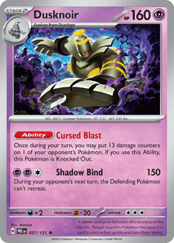 Dusknoir Normal - Prismatic Evolutions