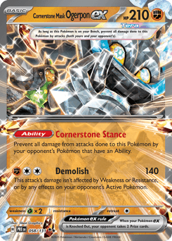 Cornerstone Mask Ogerpon ex Normal - Prismatic Evolutions