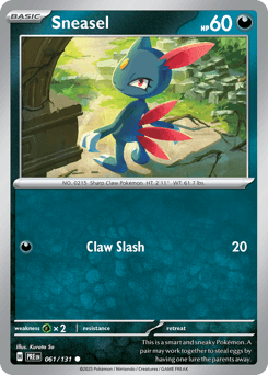 Sneasel Normal - Prismatic Evolutions