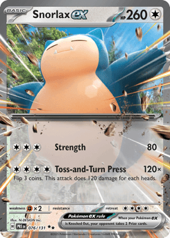Snorlax ex Normal - Prismatic Evolutions