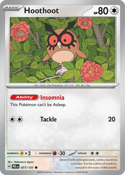Hoothoot Normal - Prismatic Evolutions