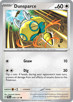 Dunsparce Normal - Prismatic Evolutions