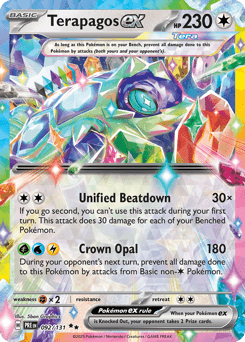 Terapagos ex Normal - Prismatic Evolutions