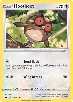 Hoothoot Normal - Sword & Shield