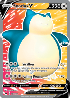 Snorlax V Normal - Sword & Shield