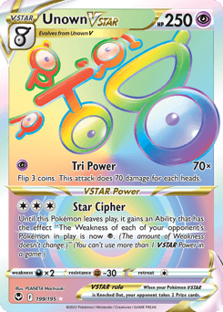 Unown VSTAR Normal - Silver Tempest
