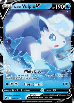 Alolan Vulpix V Normal - Silver Tempest