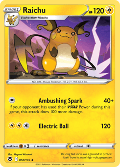 Raichu Normal - Silver Tempest