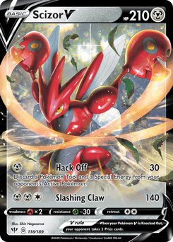 Scizor V Normal - Darkness Ablaze