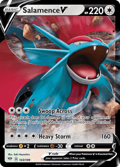 Salamence V Normal - Darkness Ablaze