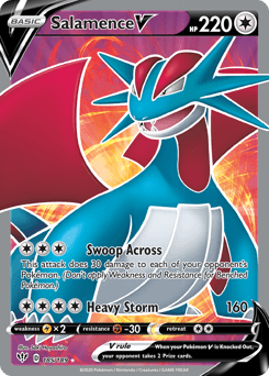 Salamence V Normal - Darkness Ablaze