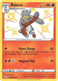 Raboot Normal - Shining Fates Shiny Vault