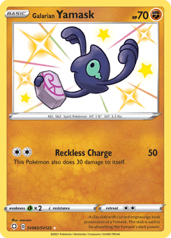 Galarian Yamask Normal - Shining Fates Shiny Vault