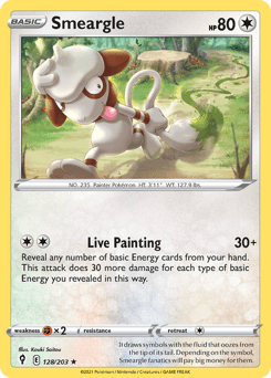 Smeargle Normal - Evolving Skies