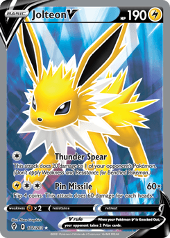 Jolteon V Normal - Evolving Skies