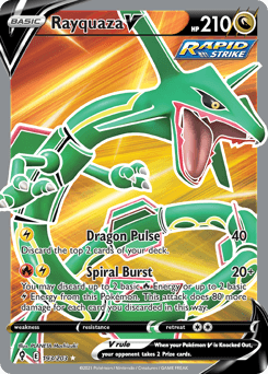 Rayquaza V Normal - Evolving Skies