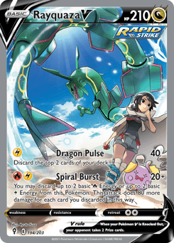 Rayquaza V Normal - Evolving Skies