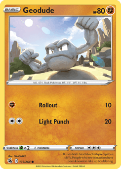 Geodude Normal - Fusion Strike