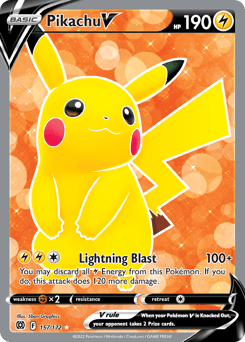 Pikachu V Normal - Brilliant Stars