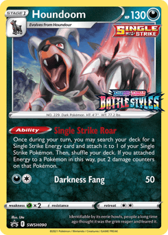 Houndoom Normal - SWSH Black Star Promos