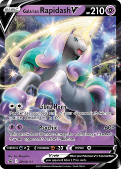 Galarian Rapidash V Normal - SWSH Black Star Promos