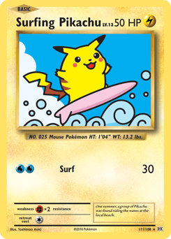 Surfing Pikachu Normal - Evolutions
