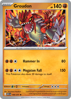 Groudon Normal - Ascended Heroes