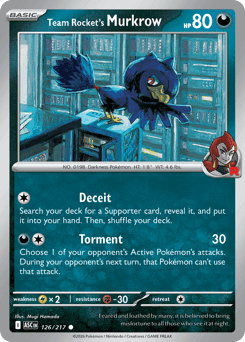 Team Rocket's Murkrow Normal - Ascended Heroes