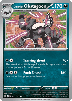 Galarian Obstagoon Normal - Ascended Heroes